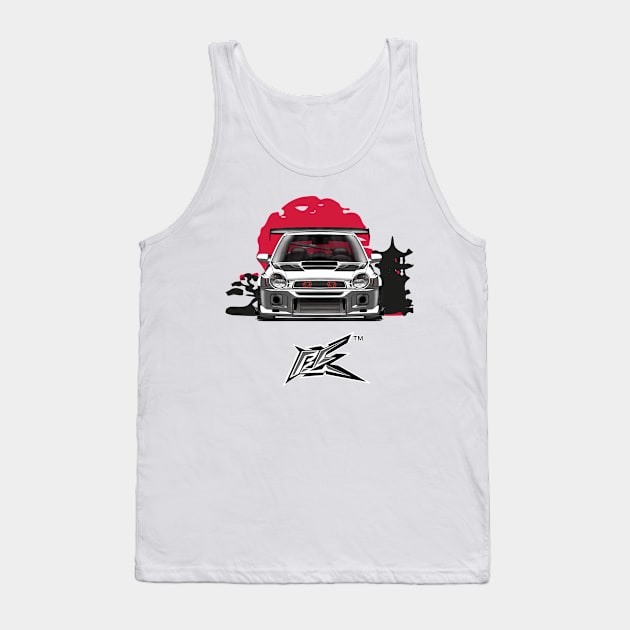 SUBARU IMPREZA WRX GC8 BUGEYE white Tank Top by naquash